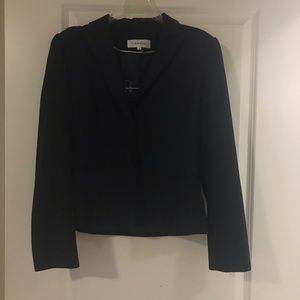 Calvin Klein dark gray ladies suit with skirt